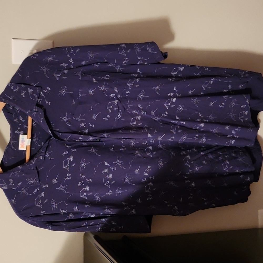 LulaRoe Men Michael Button Shirt Sz 2XL